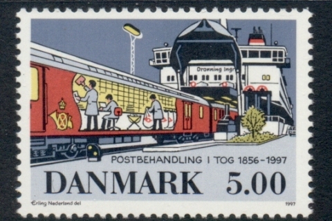 Denmark-1997-Railway-mail-Service-MUH