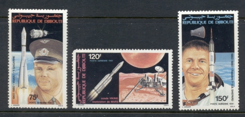 Djiboutu 1981 Space Anniversaries