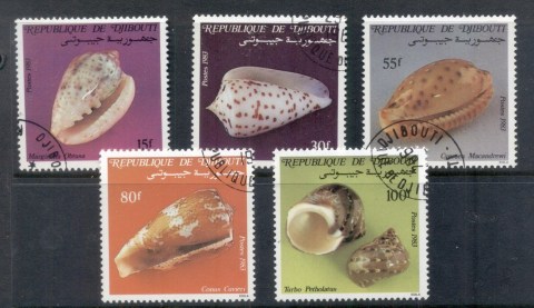 Djibouti-1983-Seashells-CTO