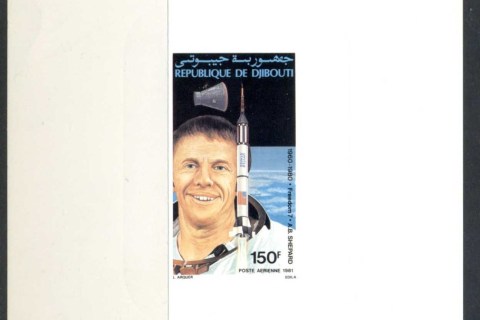 Djiboutu 1981 Space Anniversaries, Shepard Deluxe proof