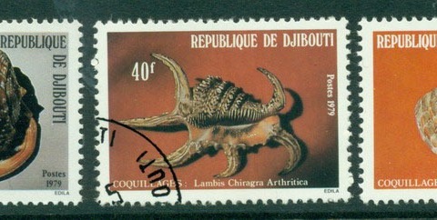Djibouti-1979-Shells-CTO-Lot17853 Djibouti-1979-Shells-CTO-Lot17853