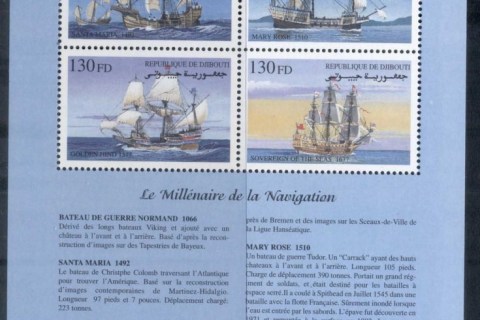 Djibouti-2000-Sailing-Ships-MS-MUH