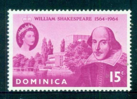 Dominica-1964-Shakespeare-400th-Birth-Anniversary-MUH