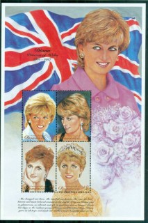 Dominica-1997 Princess Diana in Memoriam, Goodbye England's Rose MS