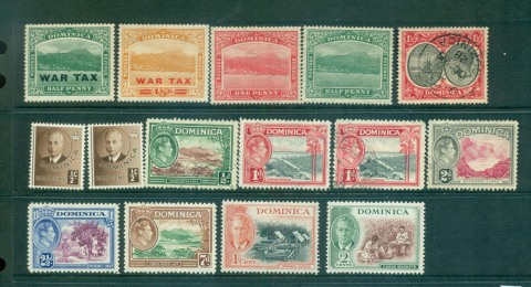 Dominica-1918-on-Assorted-oddments-MLH-Lot55198