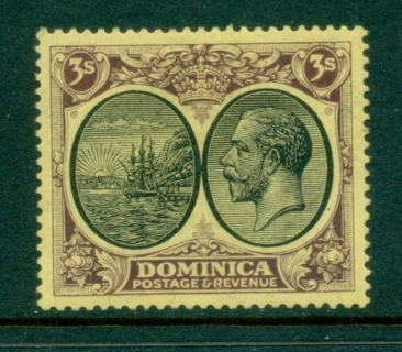 Dominica-1923-KGV-Seal-of-the-Colony-Wmk-Multiple-Crown-CA-3-MLH