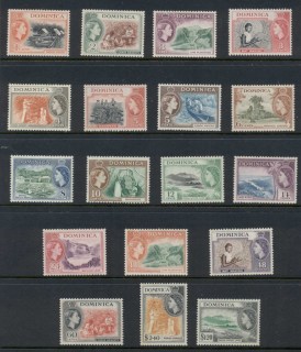 Dominica-1951-57-QEII-Pictorials-MLH-MUH