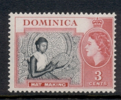 Dominica-1957-QEII-Pictorial-3c-MLH