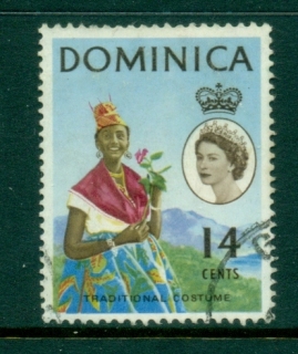 Dominica-1963-QEII-Pictorial-14c-Blue-Mountains-FU