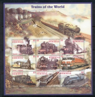 Dominica-1996-Trains-of-the-World-MS-MUH