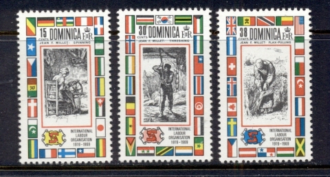 Dominica-1969-ILO-50th-Anniversary-MUH