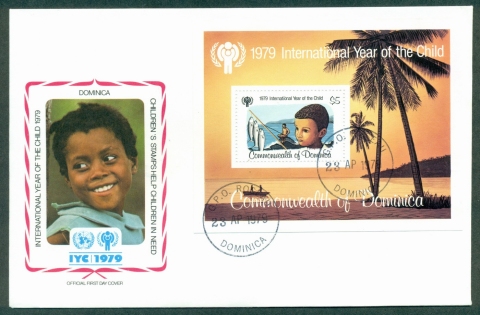 Dominica-1979-IYC-International-Year-of-the-Child-MS-FDC-lot32071