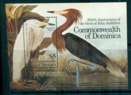 Dominica-1985-Audubon-Birds-MS-MUH