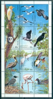 Dominica-1995-Birds-Sheetlet-65c-MUH