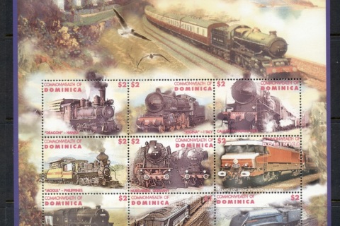 Dominica-1996-Trains-of-the-World-MS-MUH
