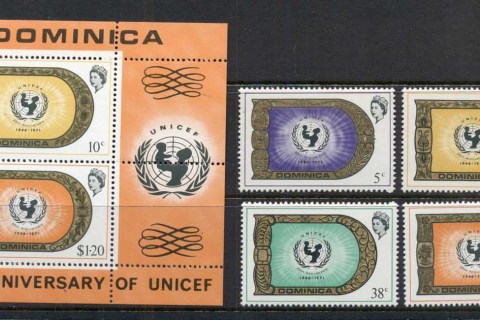 Dominica-1971-UNICEF-25th-Anniversary-MS-Muh