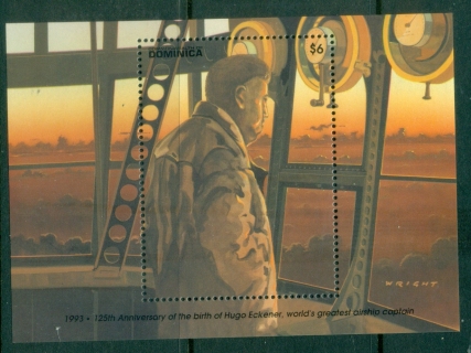 Dominica-1993-The-125th-Anniversary-of-the-Birth-of-Hugo-Eckener-Airship-Commander-1868-1954-MS-MUH