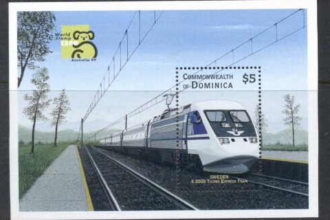 Dominica-1999-Trains-of-the-World-MS-MUH-2