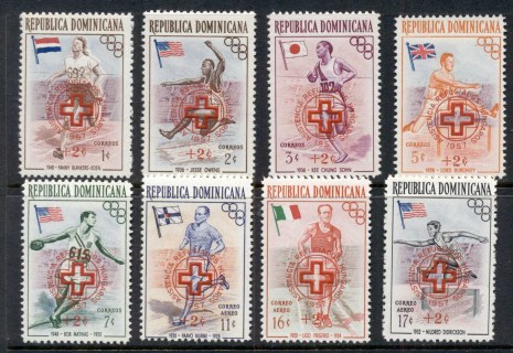 Dominican-Republic-1957-Olympics-Surcharge-Red-Cross-MUH