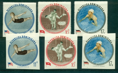 Dominican-Republic-1960-Olympic-Games-Air-Perf-IMPERF-MLH-lot35809