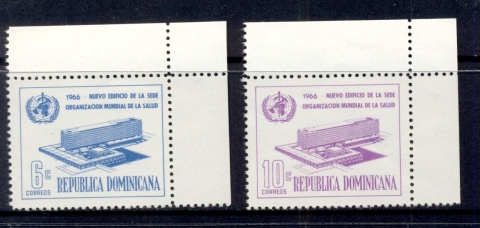 Dominican-Republic-1966-WHO-World-Health-Organisation-Headquarters-Geneva-MUH