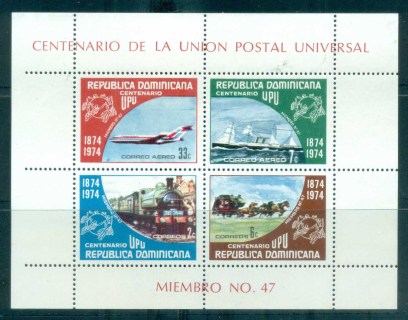 Dominican-Republic-1974-Centenary-of-UPU-MS-MUH-lot76375