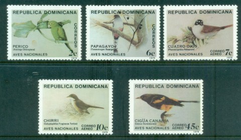 Dominican-Republic-1979-Birds-MUH