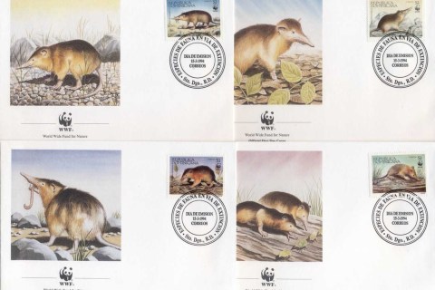 Dominican-Republic-1994 WWF Hispaniolan Solenodon FDC