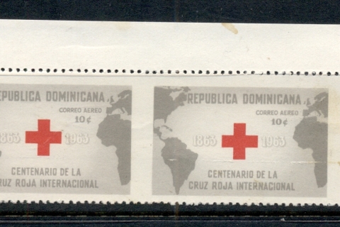 Dominican-Republic-1963-Red-Cross-Centenary-IMPERF-pr-faults