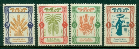 Dubai-1963-Mi50-53-FFH-Freedom-From-Hunger-MLH