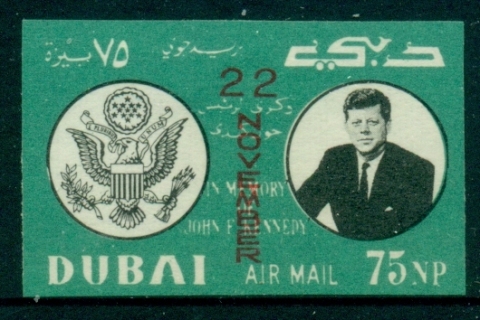 Dubai-1964-Mi144-JFK-Kennedy-Death-Anniversary-unissued-MLH