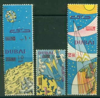 Dubai-1964-Mi157-159-Space-Research-Opt-MUH