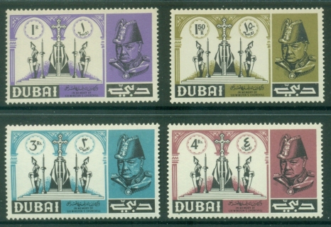 Dubai-1966-Mi171-144-Winston-Churchill-1st-Death-Anniversary-MUH