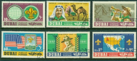 Dubai-1967-Mi289-291-World-Scout-Jamboree-CTO