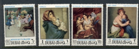 Dubai-1968-Mi323-6-Childrens-Day-Paintings-MUH