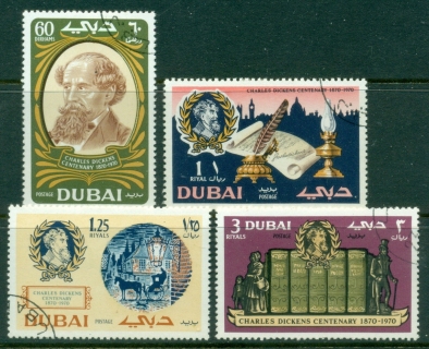 Dubai-1970-Mi371-374-Charles-Dickens-CTO