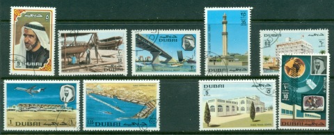 Dubai-1971-Mi378-387-Definitives-9-10