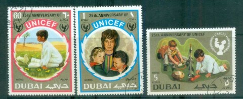 Dubai-1971-UNICEF-Childrens-Fund-CTO-lot77226