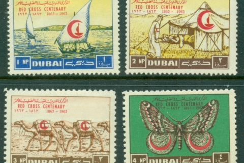 Dubai-1963-Mi26-29-Red-Cross-Centenary-MLH