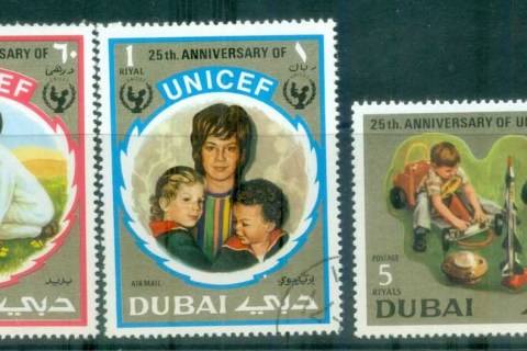 Dubai-1971-UNICEF-Childrens-Fund-CTO-lot77226
