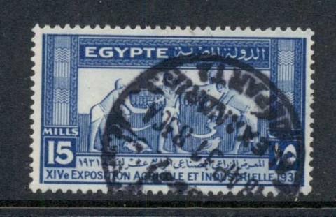 Egypt-1931-Agricultural-Industrial-Ex-15m-FU