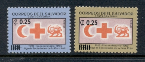 El-Salvador-1974-75-Red-Cross-Surch-MUH