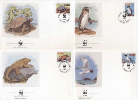 Ecuador-1992 WWF Animals of the Galapagos FDC