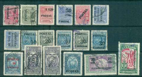 Ecuador-1950-53-Assorted-Opt