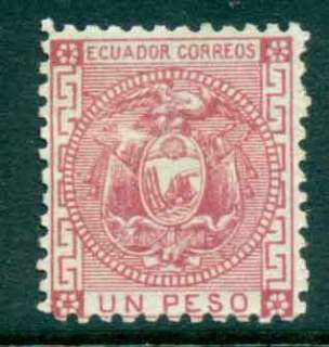 Ecuador-1872-1p-Coat-of-Arms-MHH-Lot46576