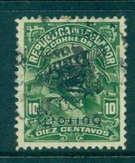 Ecuador-1926-Quito-Esmeraldas-Railway-Opening-10c-Opt-Fu-Lot46614