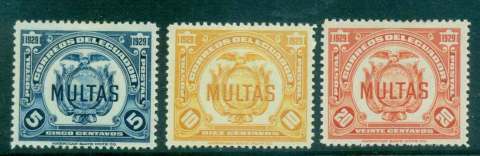 Ecuador-1929-Postage-Due-MLH-Lot46744