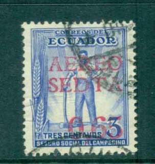 Ecuador-1938-65c-on-3c-Opt-FU-Lot46631