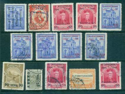 Ecuador-1947-49-Assorted-Overprints-Surch-MLH-FU-Lot46670