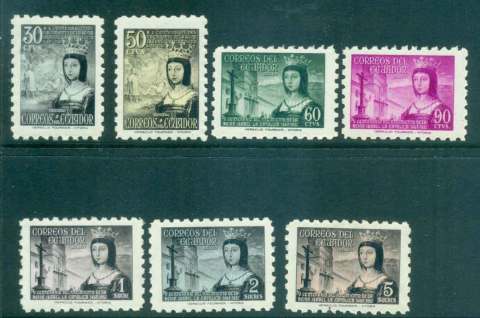 Ecuador-1954-Queen-isabella-I-MLh-Lot46730